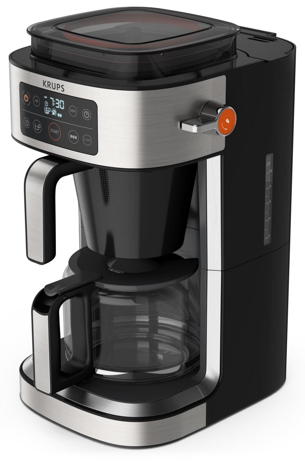Krups Aroma Partner KM760D koffiezetapparaat voor filterkoffie, zwart en zilver