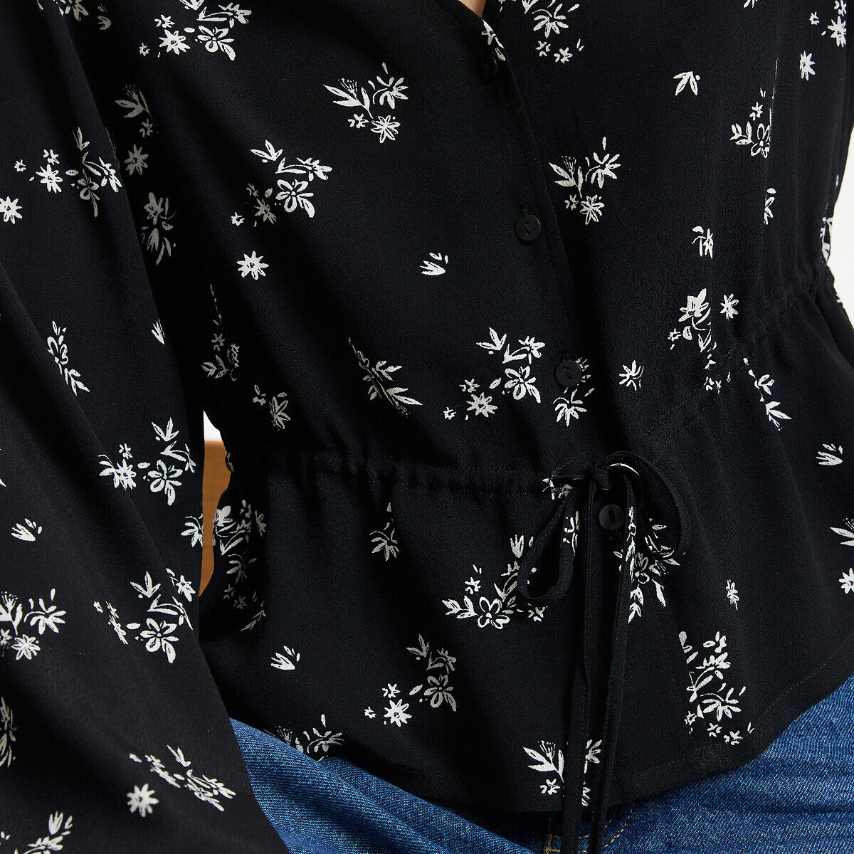 LA REDOUTE COLLECTIONS Blouse col V, imprimé floral, manches longues