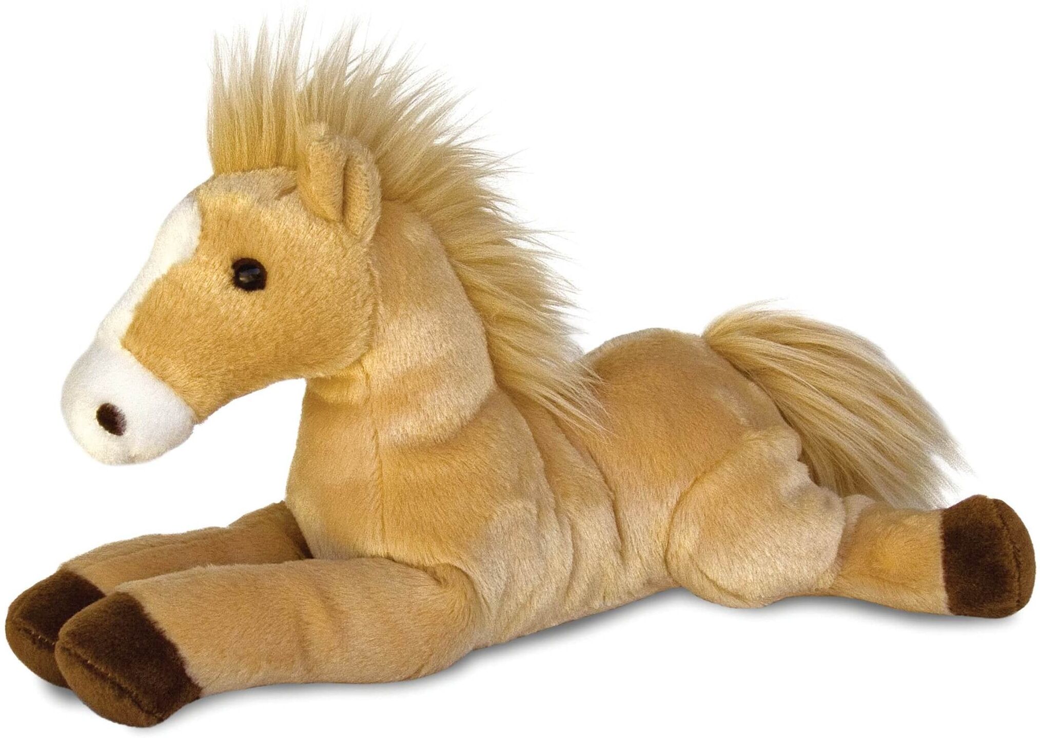 Aurora: Flopsies Horse Butterscotch 12" Stuffed Animal for Children and Horse Lovers, Brown, 30cm (12 in)