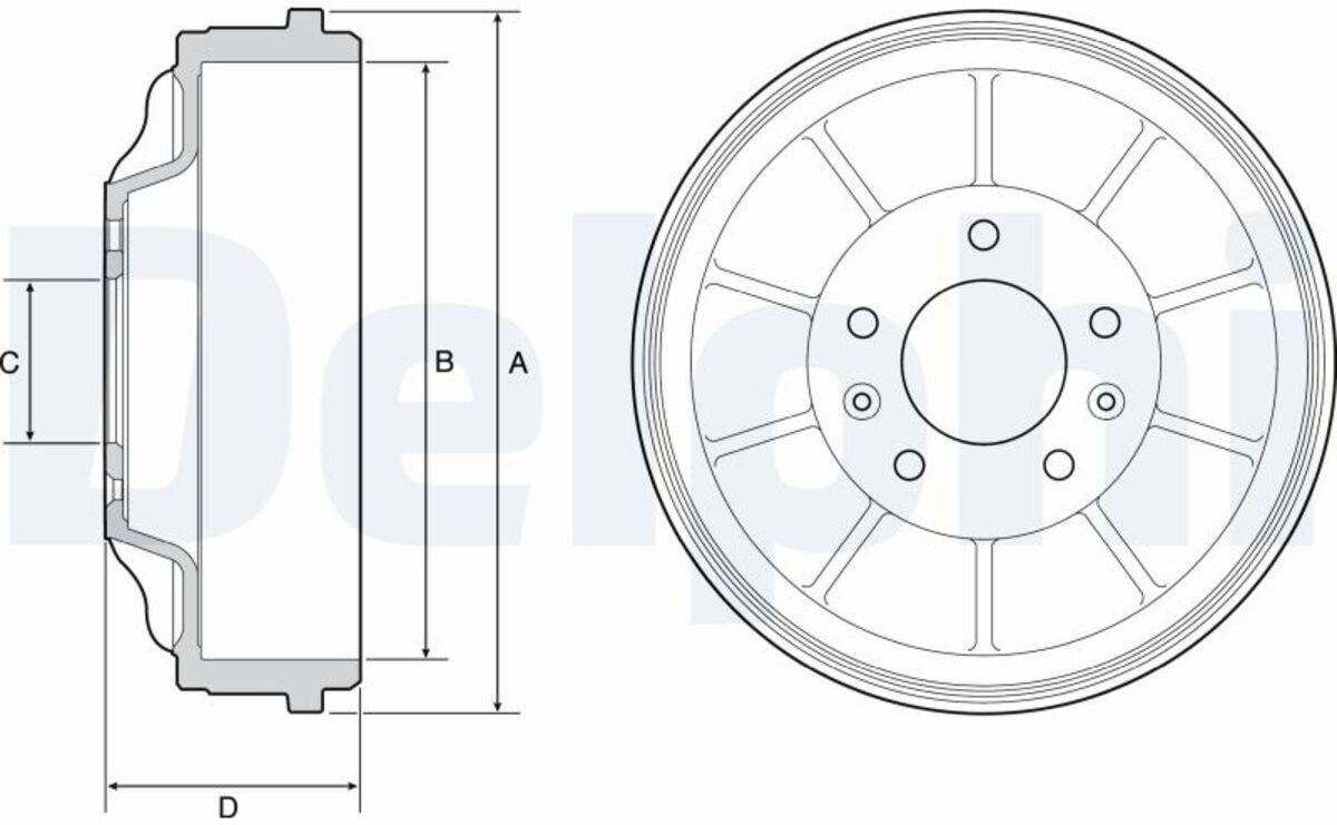Bremstrommel DELPHI BF562