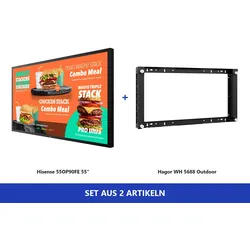 Hisense 55OP90FE Outdoor-Komplettpaket 55 mit Wandhalterung - 4K UHD - 4.000 cd..."