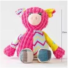 Inspired Finds Interactive Bite Resistant Plush Pet Toy Squeaky Puzzle For Dogs And Cats pig