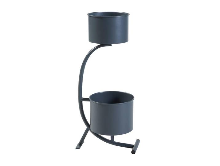 [en.casa] Pflanzenständer Almelo, Schwarz, Metall, 63 cm, Dekoration, Blumen & Blumentöpfe, Übertöpfe