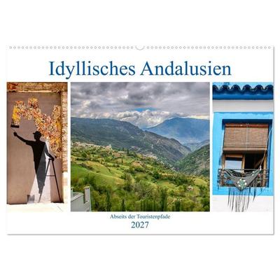 Idyllisches Andalusien (Wandkalender 2027 DIN A2 quer), CALVENDO Monatskalender