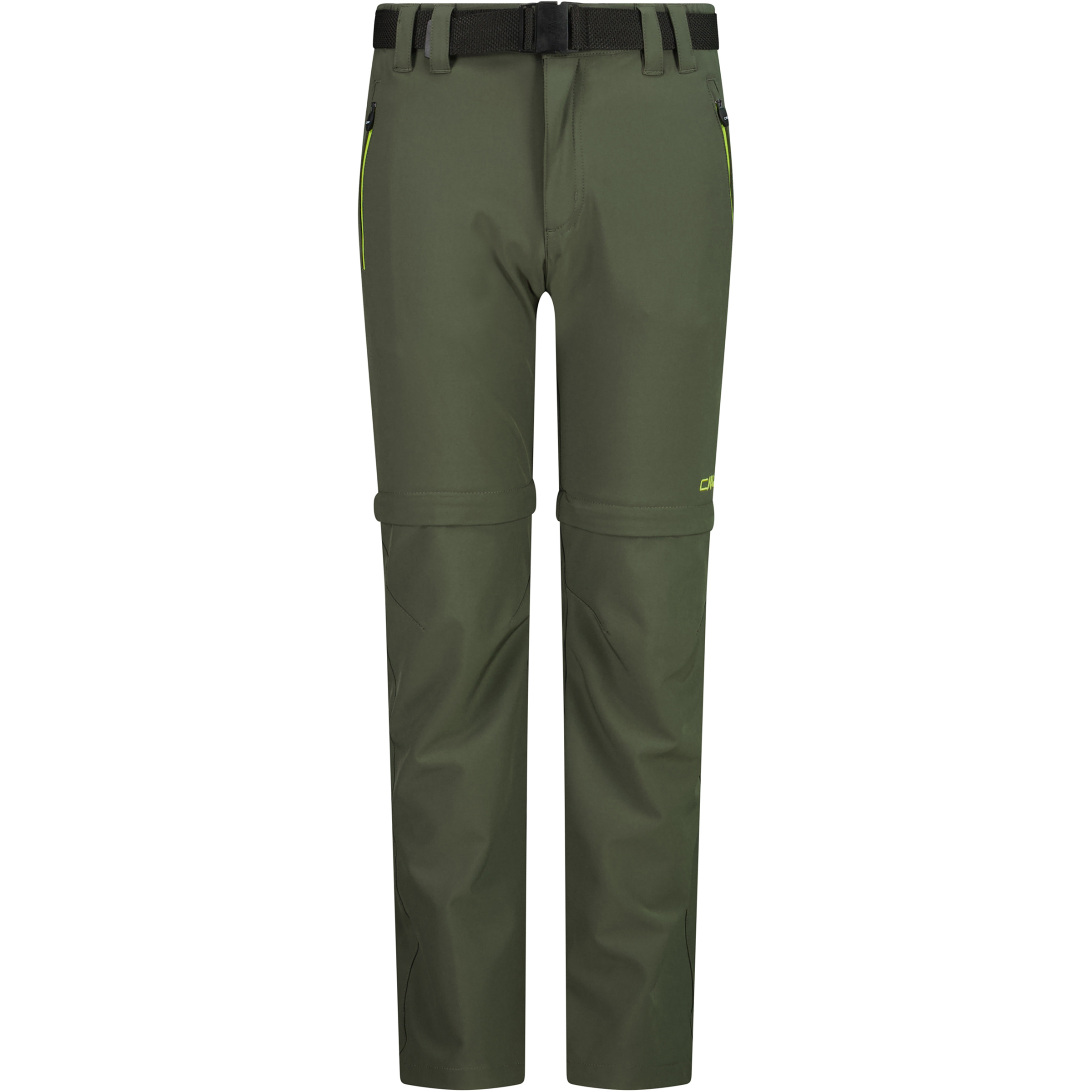 CMP Long Zip Off Stretch Hose Kinder Zip-Hosen oliv Größe 92 Trekking Atmungsaktiv