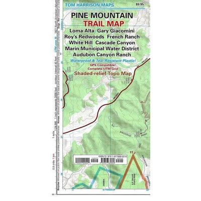 Pine Mountain Trail Map, Karte von Tom Harrison, Tom Harrison Maps, 978-1-877689-82-6