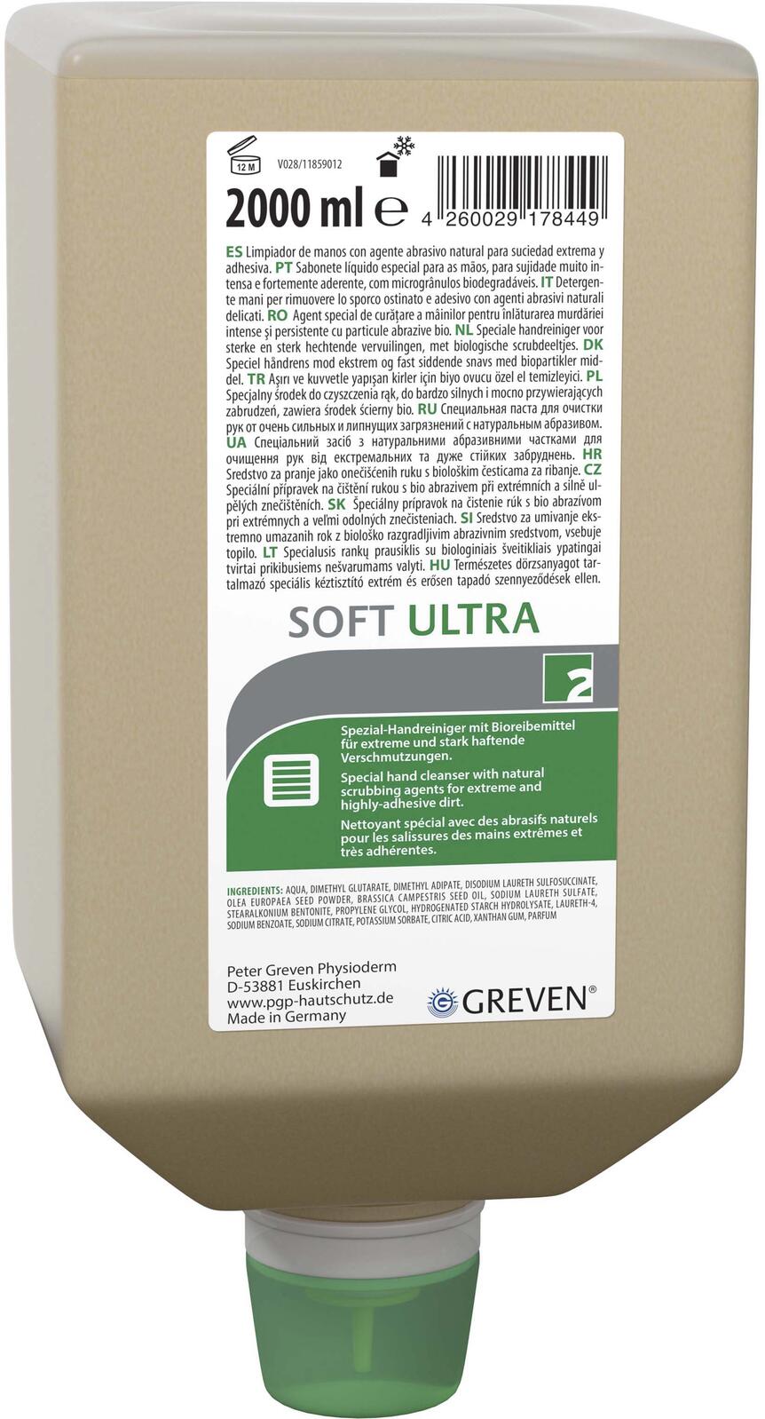 GREVEN® SOFT ULTRA Handreiniger 2,0 l 14125008