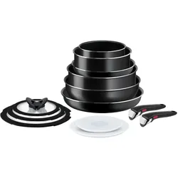 Tefal Ingenio Easy Cook & Clean - Pannenset - 13-delig, Pfannenset + Topfset, Schwarz