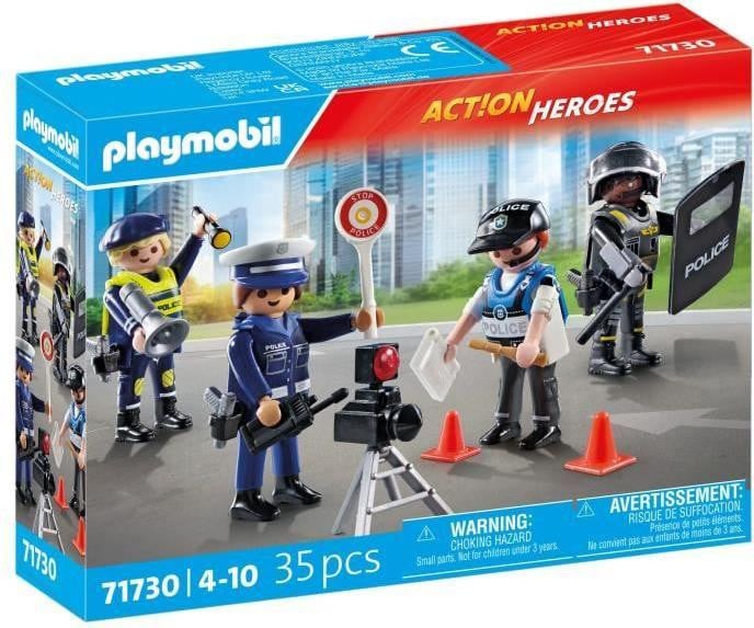 Playmobil Politie set met 4 politieagenten en 35 onderdelen