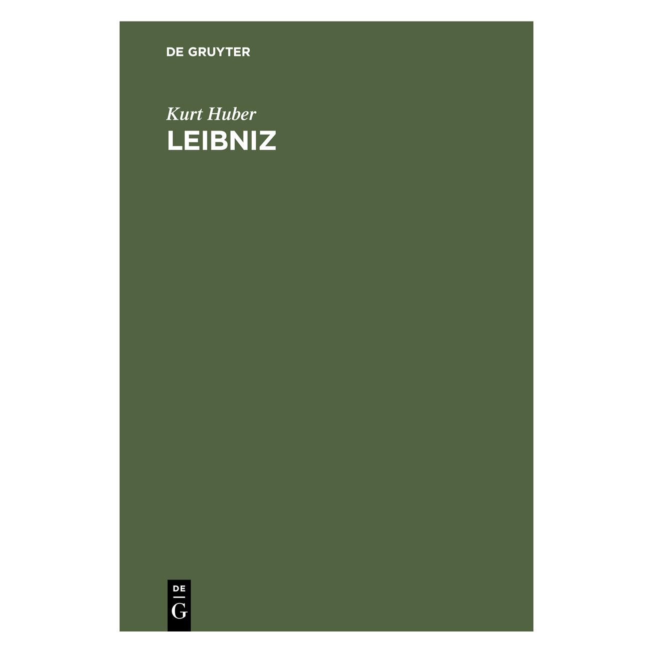 De Gruyter Huber:Leibniz (Deutsch, Hardcover, Kurt Huber) (67828723)