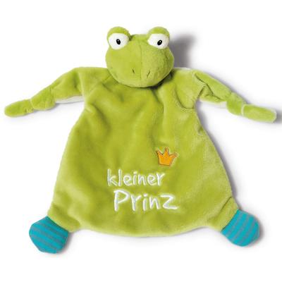 Schmusetuch NICI "My First NICI Kollektion, Froschkönig, Kleiner Prinz", Baby, grün, Plüsch, Polyester, Schnuffeltücher, mit dreidimensionalen Augen mit aufgestickten Pupillen