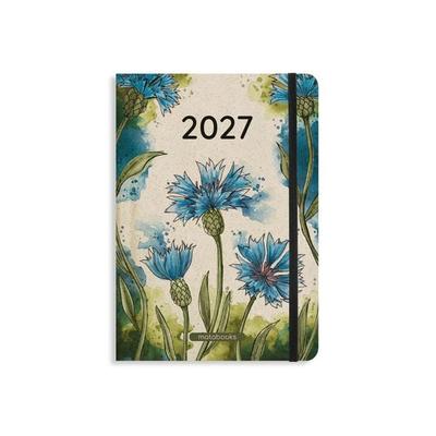 matabooks – A5 Kalender Samaya 2027 Farbe: Cornflower Blue (DE/EN)