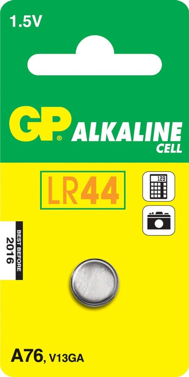 GP A76 Alkaline Batterij LR44/V13GA Blisterverpakking