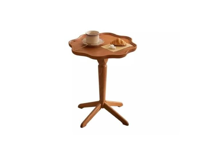 YCCHAH Sofatisch Beistelltisch aus massivem Holz, moderner, einfacher Wohnzimmermöbel Kirschholz, Kleiner Apartment-Sofa-Beistelltisch Wohnzimmer-Beistelltisch