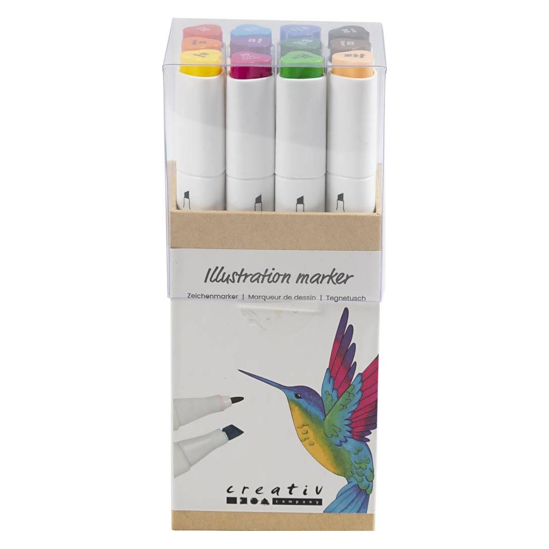 Creativ Company Craft Kit - Drawing ink 12 pcs. (37377) (12x) (37377)