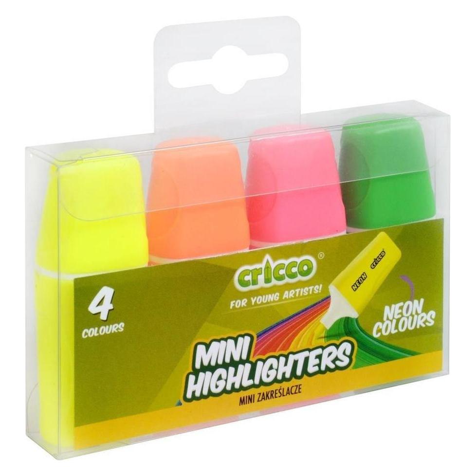 Cresco Mini-Neon-Textmarker 4 Farben CRICCO (4x) (48019492)