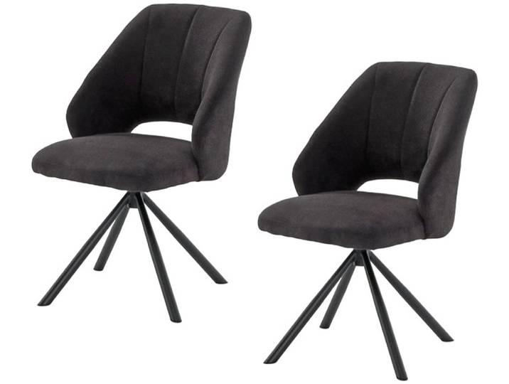 Drehstuhl JOCKENHÖFER GRUPPE Fabrizio , schwarz (schwarz, schwarz), B:50cm H:87cm T:65cm, Stühle, Drehstuhl, 4-Fuss-Stuhl, inklusive Drehfunktion (360), bis 150kg belastbar