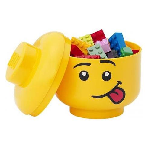 LEGO Felt Storage Head Large Smily: Bright Blue 023 (67384)