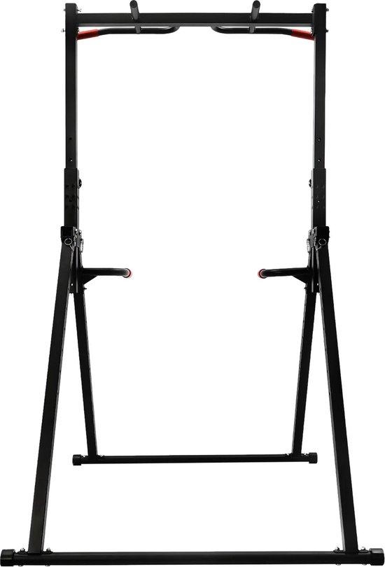 Famanu Fitnessgerät - Höhenverstellbare Klimmzugstange - Max. 200 kg - Max. 2,30 m hoch