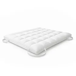 THE WHITE STONE Topper 140x200 mit Baumwollfüllung 1000 g/m2, extra Komfort und atmungsaktive Luftkammer