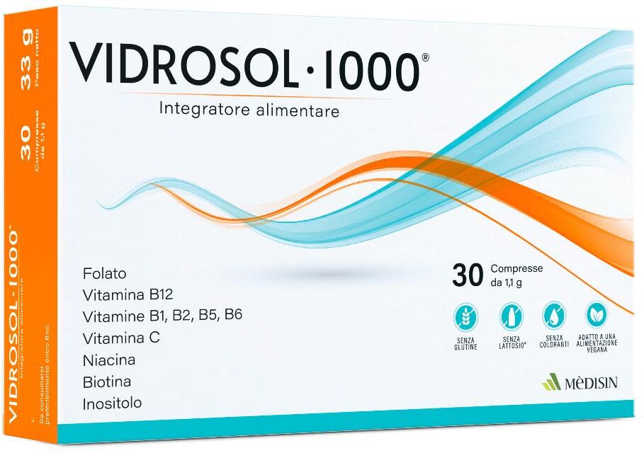MEDISIN Srl VIDROSOL 1.000, 30 Compresse