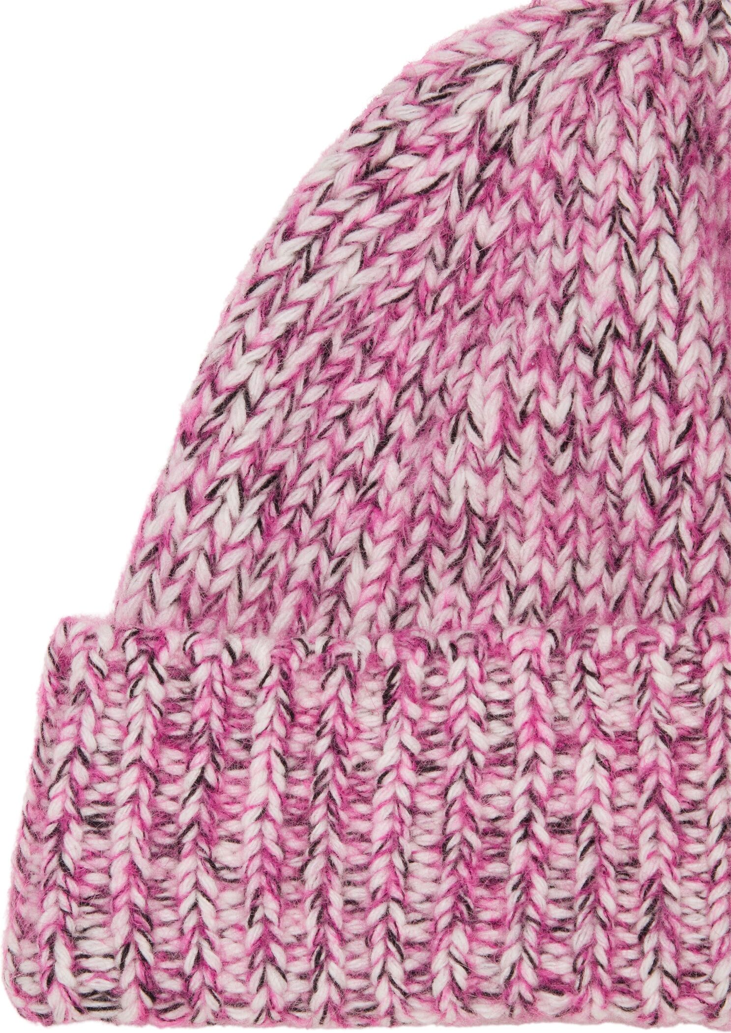 Marc O' Polo Strickmütze MARC O'POLO DENIM, Damen, medium pink, Strick, Wollmischung, Mützen Strickmütze, aus meliertem Schurwoll-Mix medium pink Einheitsgröße
