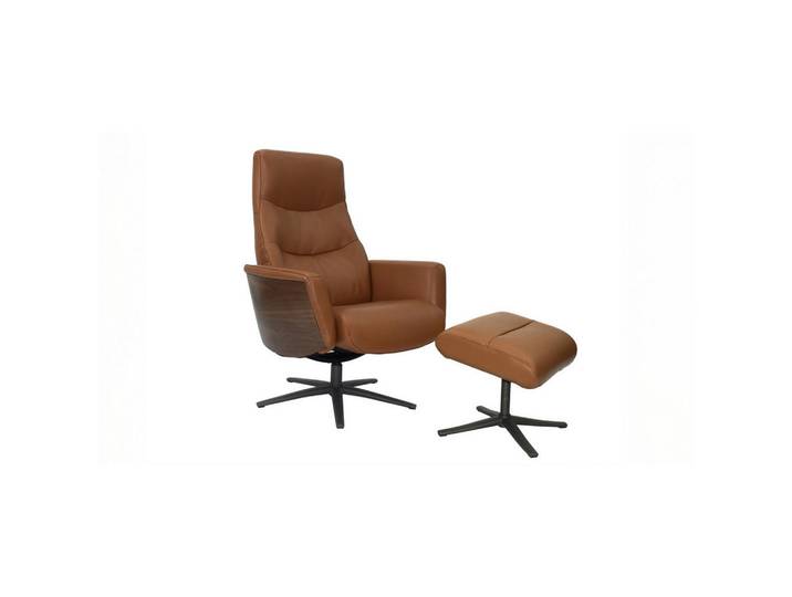 Kawola Relaxsessel Vanitas Braun Leder Relaxfunktion, Metall, Füllung: Schaumstoff, 75x108x86 cm, Wohnzimmer, Sessel, Relaxsessel