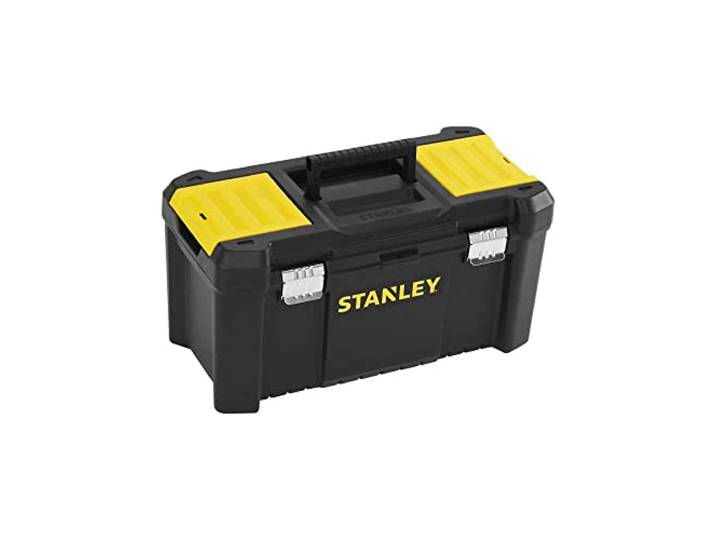 STANLEY Essential Tool Box (19in)\, solution de rangement durable avec plateau amovible et organiseurs\, boîte à outils portable\, pour le rangement des pièces et des outils\, STST1-75521