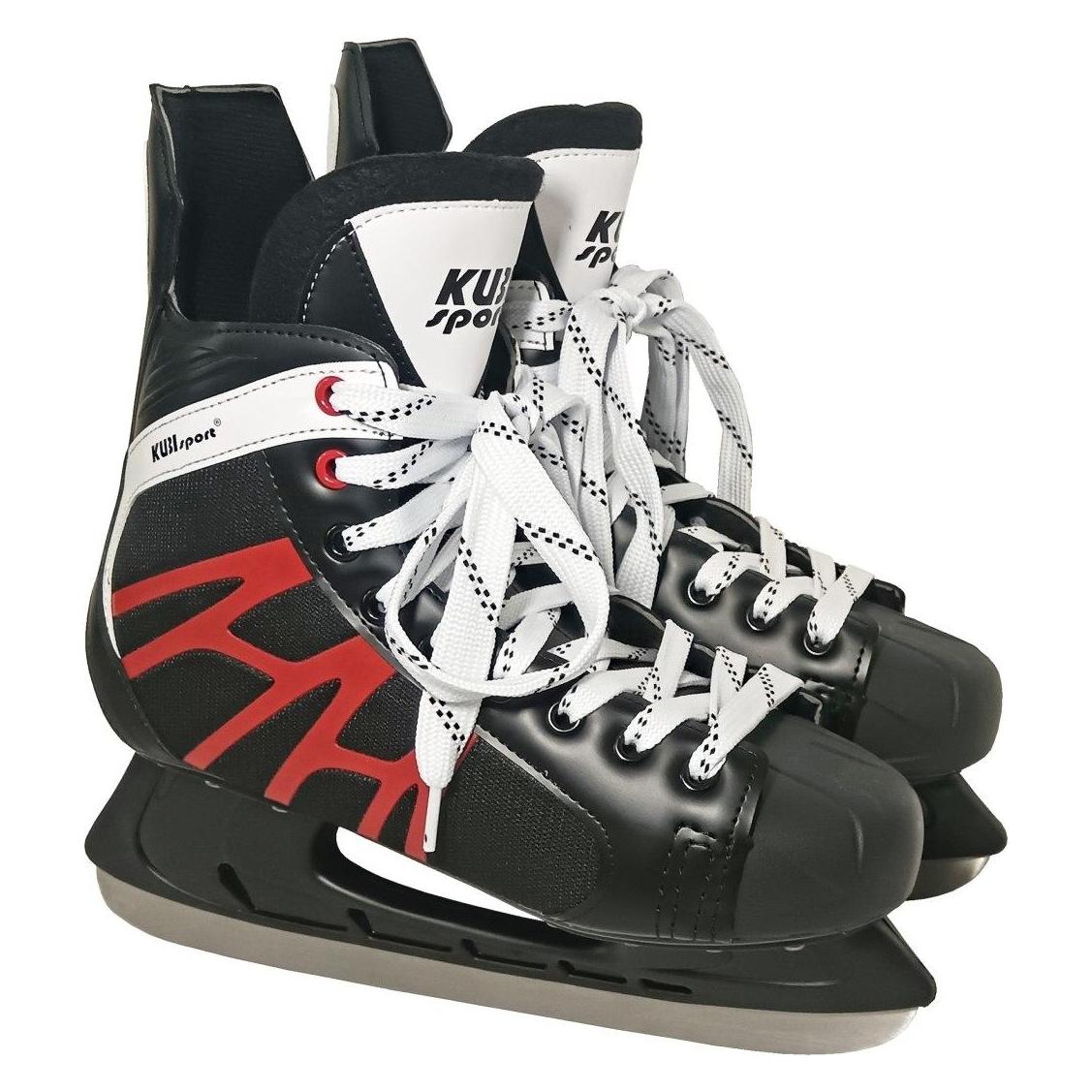 Kubi Sport Herren-Eishockeyschuhe für Jungs - robust, schwarz, für die Freizeit - KUBISPORT, Grösse 40 (40) (78191393)