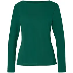 Tchibo - Geripptes Langarmshirt - Damen - Gr. XXL - grün