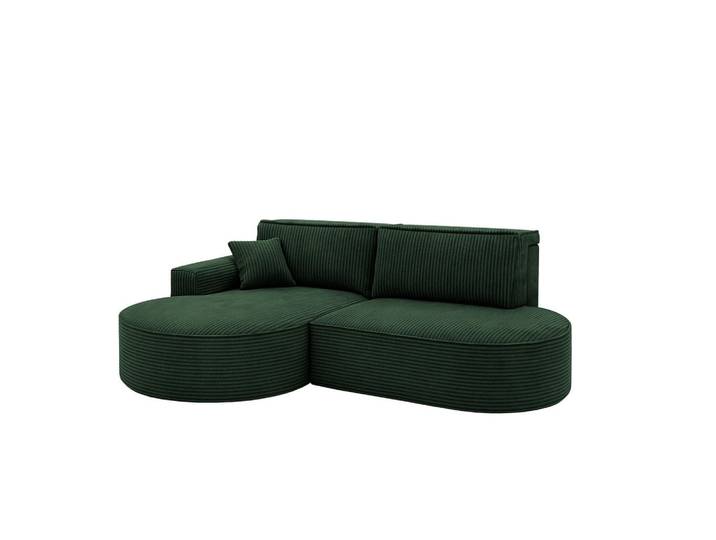 Kaiser Möbel Ecksofa Modena Pro - Komfort Und Stil Stoff Poso Grün Links, Holz, 278x179 cm, Wohnzimmer, Sofas & Couches, Wohnlandschaften, Ecksofas