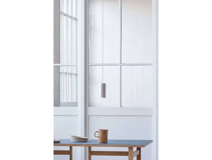 Tube Pendelleuchte Small Brushed Aluminium - Moebe - Wohnzimmer
