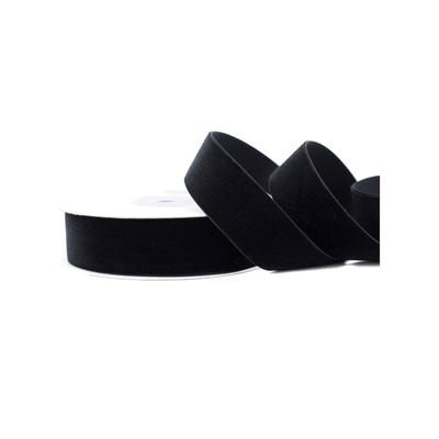 Creativery 25mm Samtband 5m Schleifenband Geschenkband Borten Stoffband Dekoband Schwarz