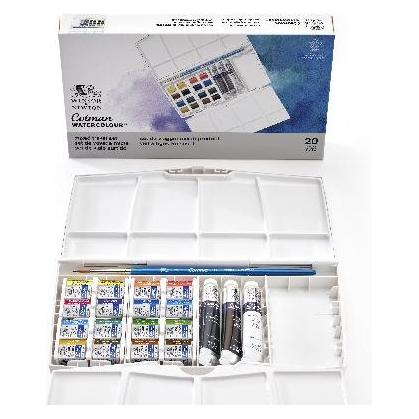 Winsor & Newton Cotman watercolour paintingbox PLUS (8 ml) (0390375)