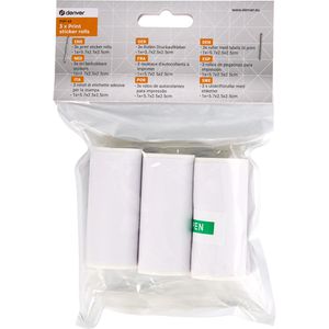 Denver Kinderkamera-Thermopapier PSP-43, weiß, 3 Stück, selbstklebend
