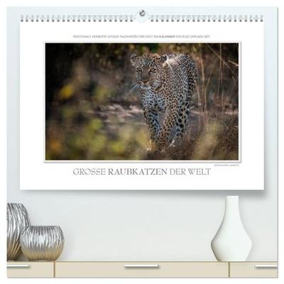 Emotionale Momente: Große Raubkatzen der Welt. (hochwertiger Premium Wandkalender 2027 DIN A2 quer), Kunstdruck in Hochglanz