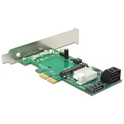 Delock Hybrid 3 x internal SATA 6 Gb/s + 1 x internal mSATA, Storage Controller