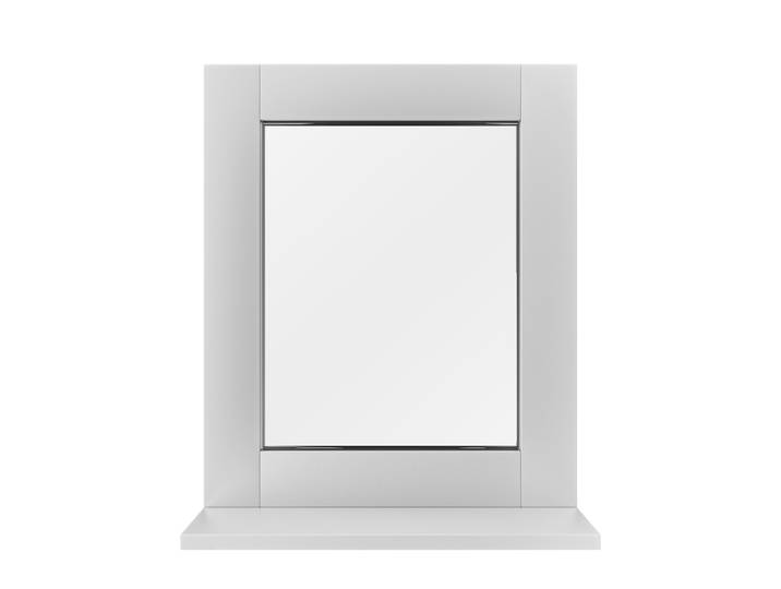 Wandspiegel mit Ablage weiss
