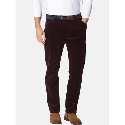 Cordhose BABISTA "Cordhose BABESTINI", Herren, Gr. 48, N-Gr, rot (dunkelrot), Obermaterial: 97% Baumwolle CO. 3% Elasthan EL., Hosen Cordhose