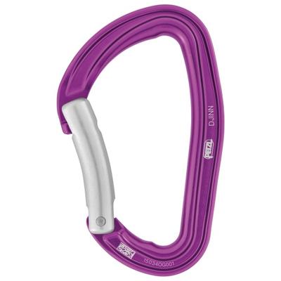 Petzl - Djinn Bent Gate - Schnappkarabiner lila