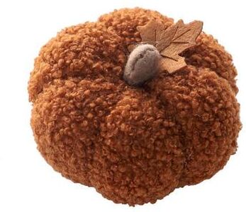 United Simulation Halloween Pumpkin Decoration Plush Ornament Fall Table Decor Gift brown