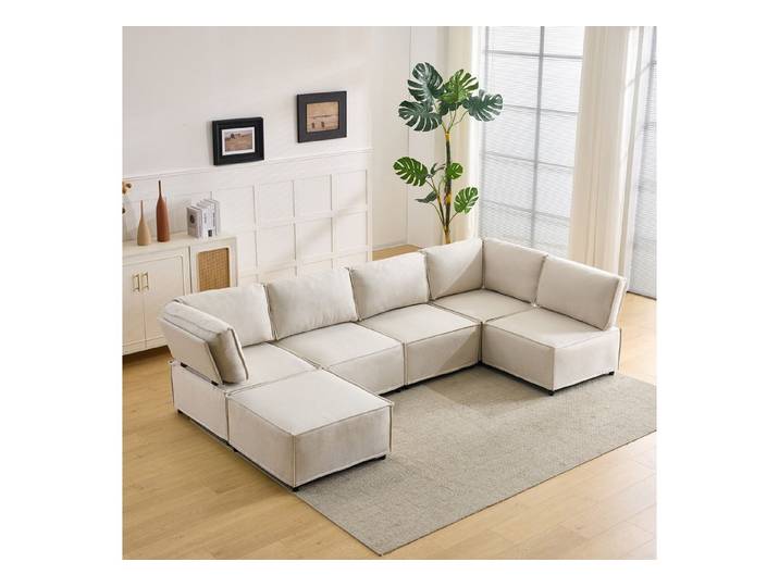 REDOM Ecksofa Modulare Sofagarnitur, vielseitig einsetzbar, flexibel und einfach zu verbinden, für jede Art von Zuhause geeignet 1 Teile