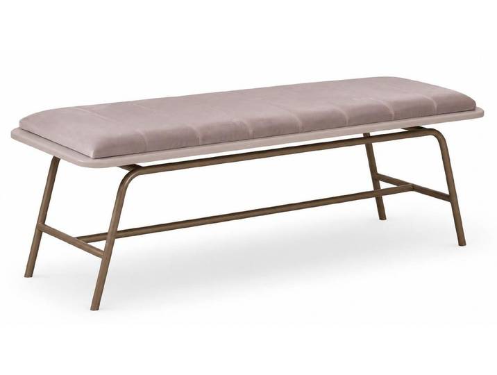 JVmoebel Bettbank Bettbank Modern Beige Dezent Gepolstert Kompakt Bequem Stabil Elegant (1-St), Made in Europa