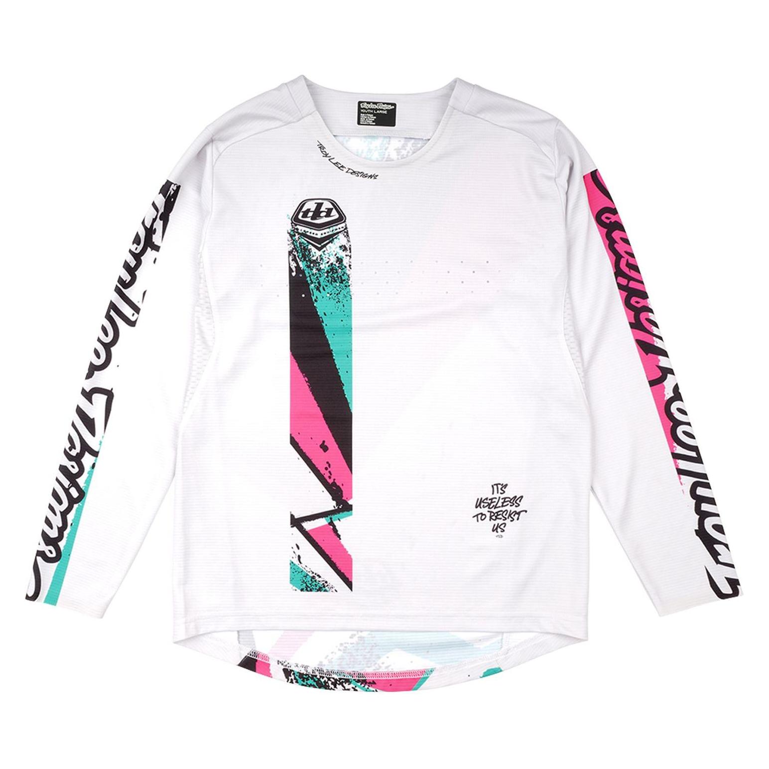 Troy Lee Designs Sprint Jersey, Full Pull, chalk, youth XL (XL) (324036015)