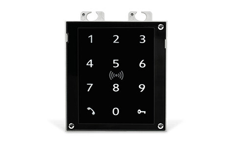 2N Touch-Tastatur & RFID-Lesegerät 125 kHz, 13,56 MHz, NFC, Schwarz, 2N Telecommunications, Wand