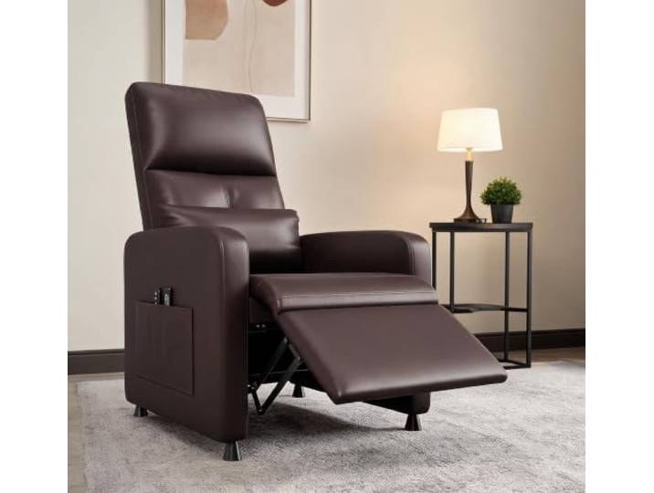 GarveeMore Massagesessel elektrisch mit Heizfunktion PU Leder Massage & Wärme Elektrisch verstellbar Robustes Metallgestell Weiches PU Leder Fürs Wohnzimmer