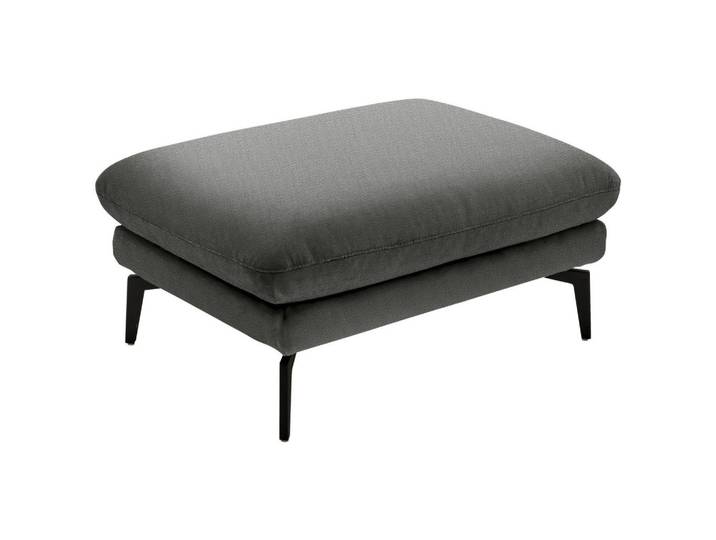 Beldomo System Hocker, Grau, Metall, rechteckig, 94x45x68 cm, Fußauswahl, Stoffauswahl, Wohnzimmer, Hocker, Sitzhocker