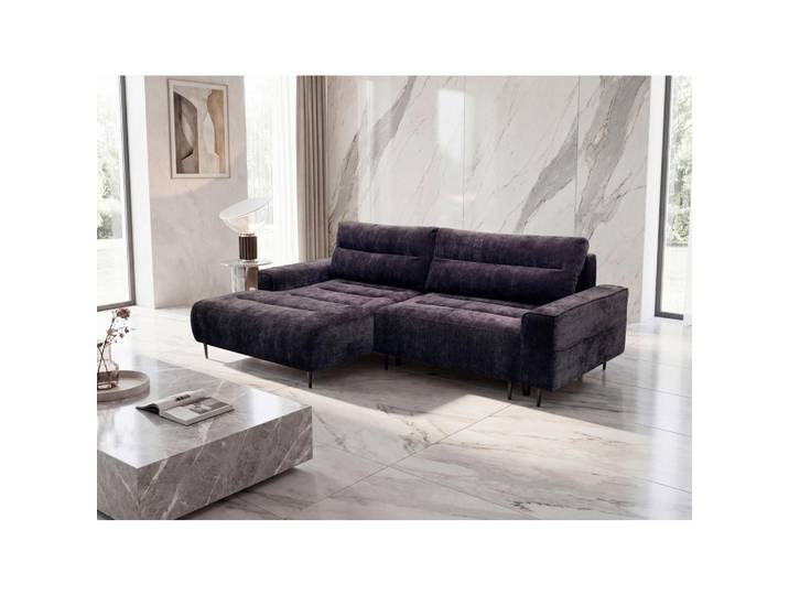 Mid.you Ecksofa Pablo, Brombeere, Holz, Kiefer, Hartholz, 3-Sitzer, Füllung: Silikon, Ottomane links, L-Form, 260x160 cm, Liegefunktion, Wohnzimmer, Sofas & Couches, Wohnlandschaften, Ecksofas