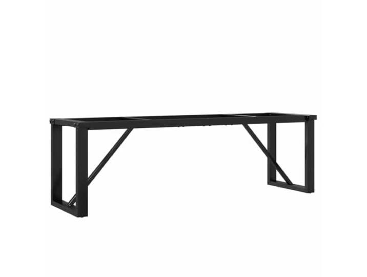 KFGWERSTY Couchtisch-Gestell 140 x 30 x 43 cm O-Form aus Stahl Schwarz Pulverbeschichteter Stahl, O-Form für schwere Tischplatten, für Wohnzimmer und Industrie-Stil, 140 x 30 x 43 cm