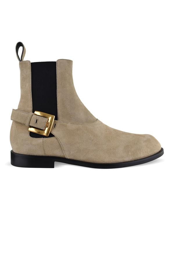 Balmain Balmain Anthem Chelsea-laarzen Beige